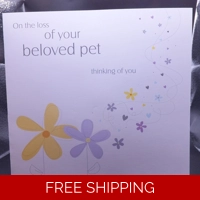 On the loss of your beloved pet *..