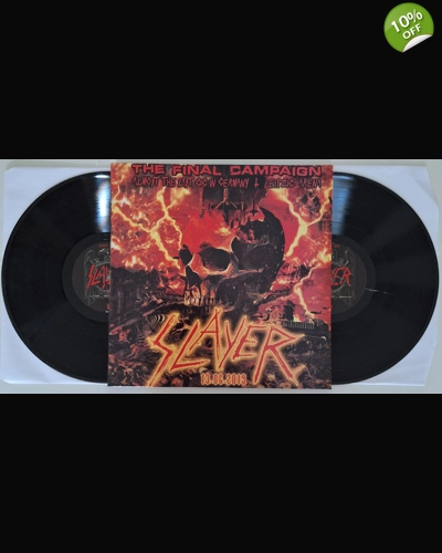 Slayer live June-13-2019 Leipzig Arena Germany 2LP Black vinyl numbered  The Final Campaign mispress