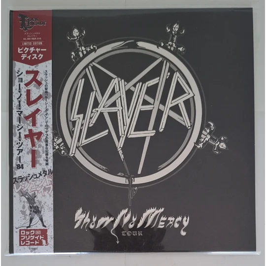 Slayer Show No Mercy Tour LP Picture Disc OBI live 1984 Ruthie's Inn US