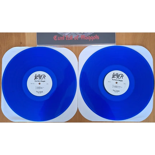Slayer xxxx Full Of Maggots Blue live 1985 Reseda USA 2LP Vinyl gatefold sleeve