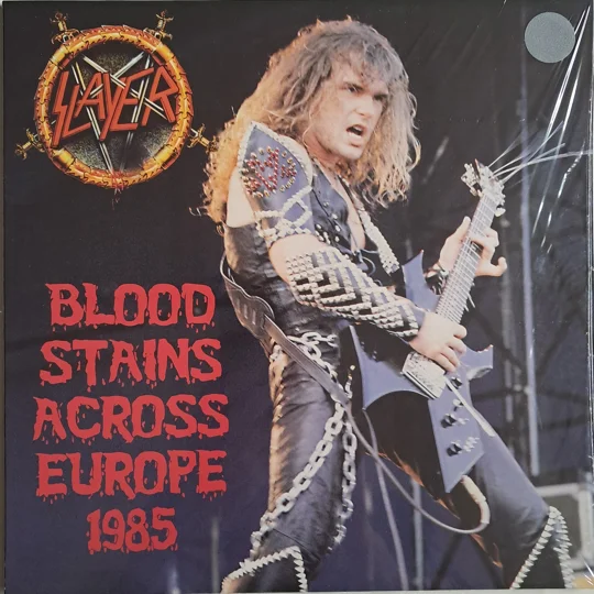 Slayer live 1985 Poperingen Nurnberg LP Grey Marbled Bloodstains Across Europe 1985