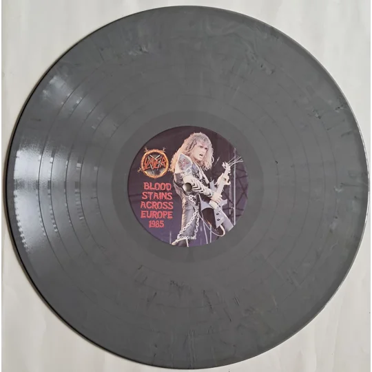 Slayer live 1985 Poperingen Nurnberg LP Grey Marbled Bloodstains Across Europe 1985