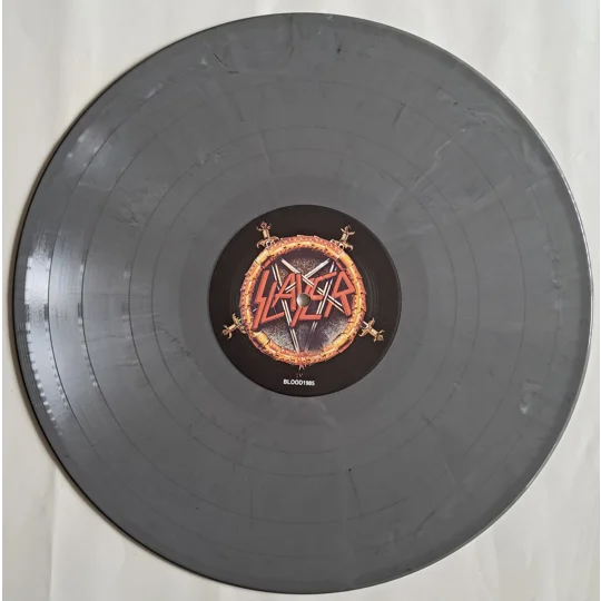Slayer live 1985 Poperingen Nurnberg LP Grey Marbled Bloodstains Across Europe 1985