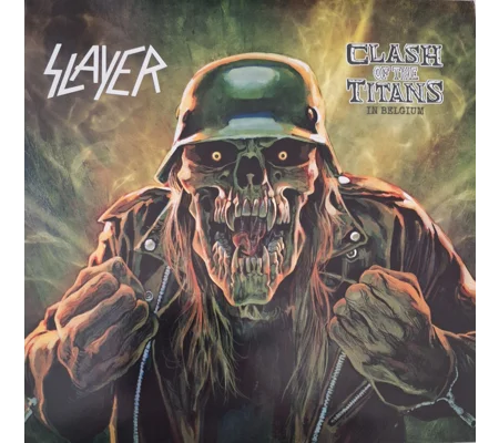 Slayer live 1990 Genk 2LP White vinyl gatefold sleeve Clash Of The Titans In Belgium
