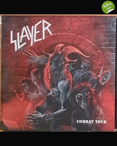 Slayer Combat Tour LP Black/Red split vinyl