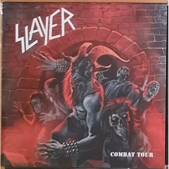 Slayer live 1985 Milwaukee USA LP Bi color Red/Black vinyl Combat Tour