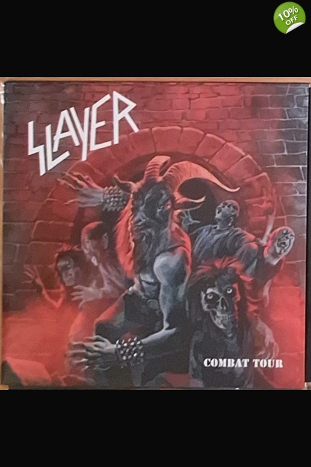 Slayer Combat Tour LP Black/Red split vinyl