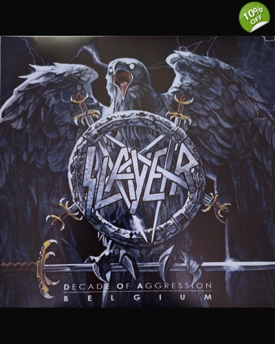Slayer Decade Of Aggression Belgium 2LP Clear w/Black Smoke