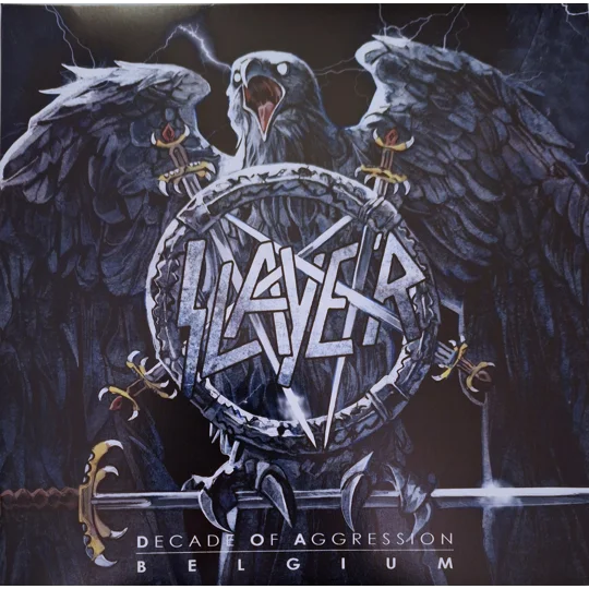 Slayer live 1991 Brussel 2LP Black vinyl gatefold sleeve Decade Of Aggression Belgium