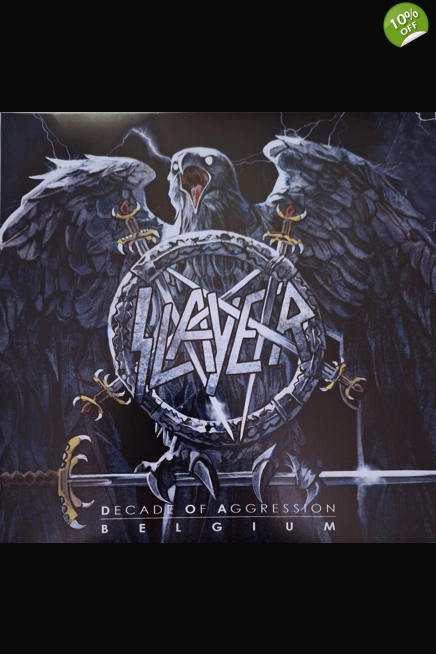 Slayer Decade Of Aggression Belgium 2LP Clear w/Black Smoke