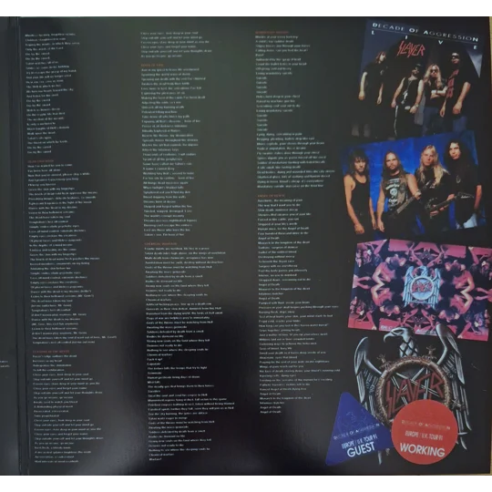Slayer live 1991 Brussel 2LP Black vinyl gatefold sleeve Decade Of Aggression Belgium