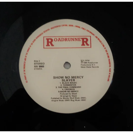 Slayer Show No Mercy LP Album