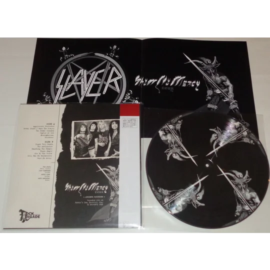 Slayer Show No Mercy Tour LP Picture Disc OBI live 1984 Ruthie's Inn US