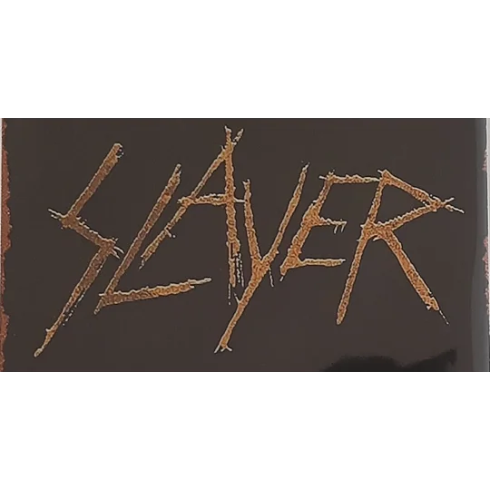 Slayer - Decorative metal wall plate rusty look 30x20cm.