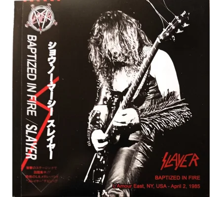 Slayer Baptized In Fire L'Amour East 1985 130 copies + OBI