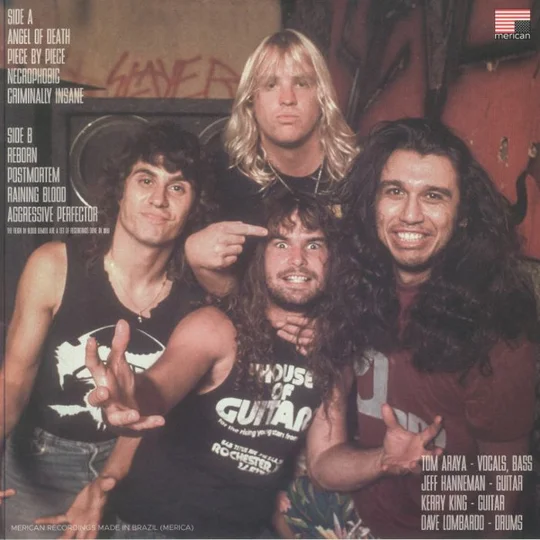 Slayer Reign In Blood Demo LP