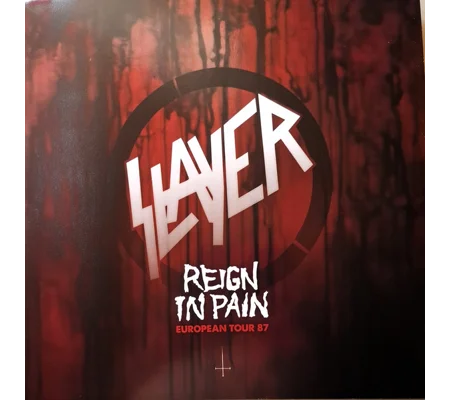 Slayer live Rock City Notingham 2LP gatefold Red/Black Smoke vinyl Reign In Pain European Tour '87