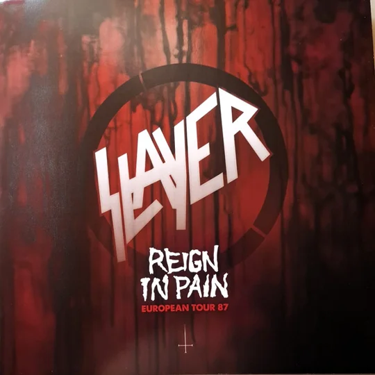 Slayer live Rock City Notingham 2LP gatefold Red/Black Smoke vinyl Reign In Pain European Tour '87