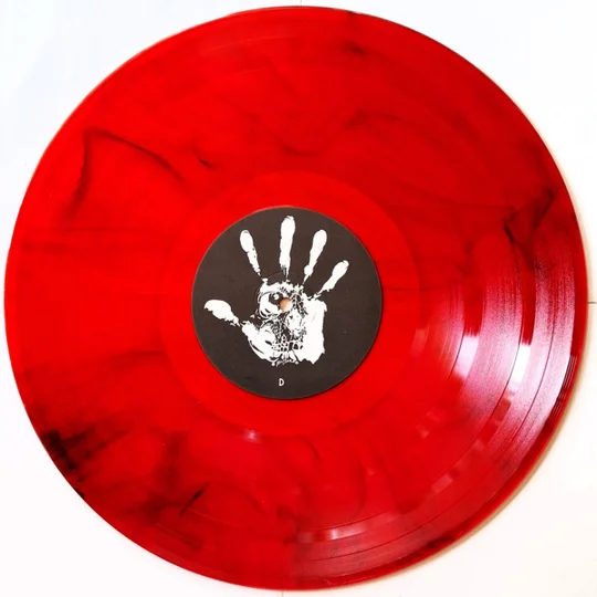 Slayer live Rock City Notingham 2LP gatefold Red/Black Smoke vinyl Reign In Pain European Tour '87