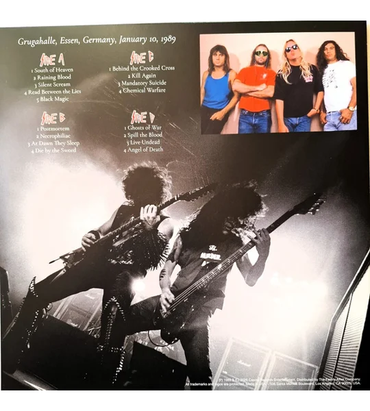 Slayer It Came Out Of The Sky 2LP Clear Live Grugahalle 1989 Essen, Germany