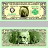*ALBERT EINSTAIN* 1 Million Dollars No..
