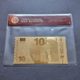 10 EUR (new design) 24k gold plated ba..