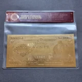 JAPAN 10.000 Yen 1958 24k gold plated ..