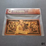 Colourised TITANIC 24k gold plated ban..