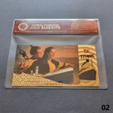 Colourised TITANIC 24k gold plated ban..