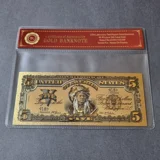 Colourised USA 5 Dollars 1899 Gold Cer..