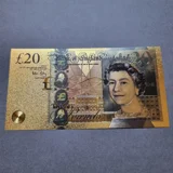 Colourised 20 GBP Queen Elizabeth II 2..