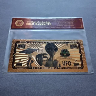 Colourised UFO 24k gold..