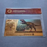 Colourised DINOSAUR Allosaurus 24k gol..
