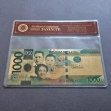 Colourised PHILIPPINES 1000 Pesos 24k ..
