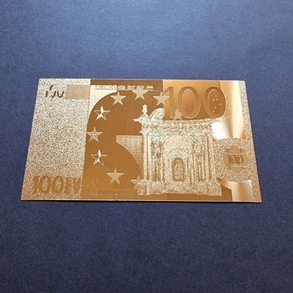 100 EUR 24k gold plated banknote
