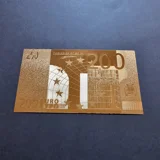 200 EUR 24k gold plated banknote