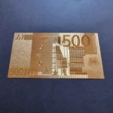 500 EUR 24k gold plated banknote