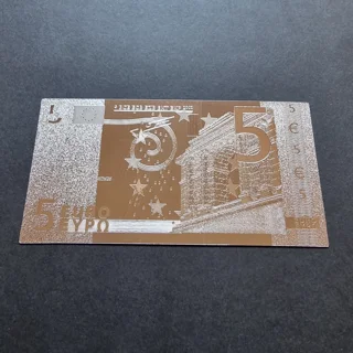 5 EUR silver plated ban..