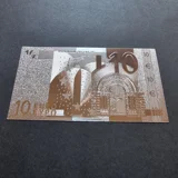 10 EUR silver plated banknote