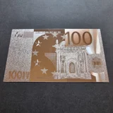 100 EUR silver plated banknote
