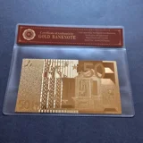50 EUR 24k gold plated banknote with COA