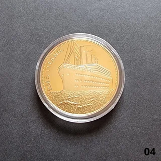TITANIC gold plated coin