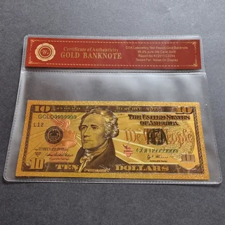 Colourised USA 10 Dolla..
