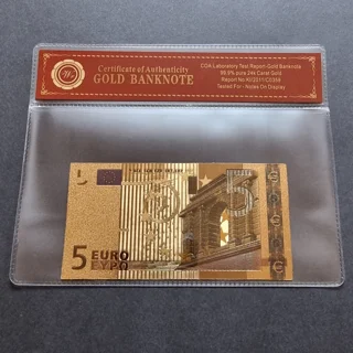Colourised 5 EUR 24k go..
