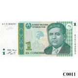 TAJIKISTAN 1 Somoni 1999 UNC (C0011)