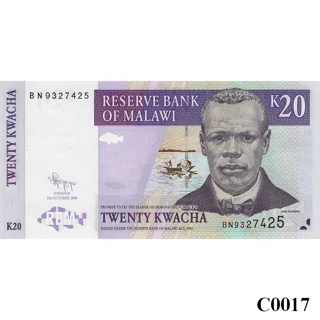 MALAWI 20 Kwacha 2009 U..