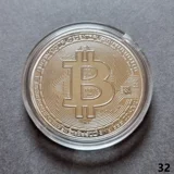BITCOIN silver plated coin