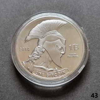 BITCOIN silver plated c..
