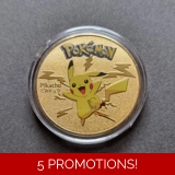POKEMON - Pikachu gold plated coin (045)