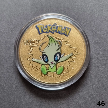 POKEMON - Celebi gold plated coin (046)